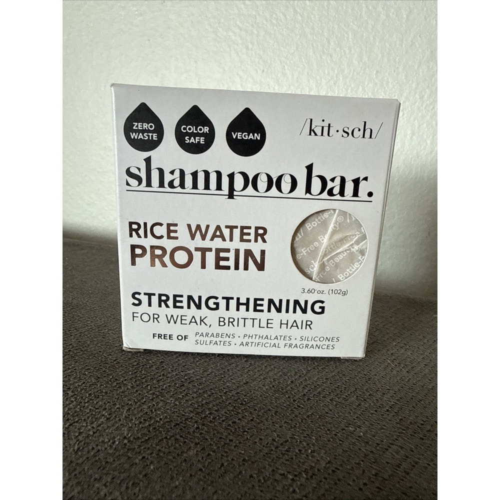 Kitsch Rice Water Shampoo Bar 3.2oz Hair Growth Strengthening Vegan. NIB